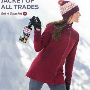 Title Nine Swacket Sweater Coat Women Size XL Wool Blend NWT C49